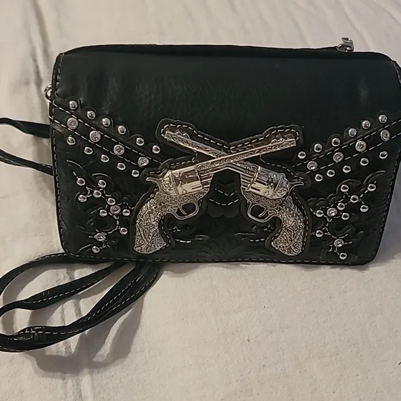 Small Purse with Rhinestone Pattern - Picture 5 of 6